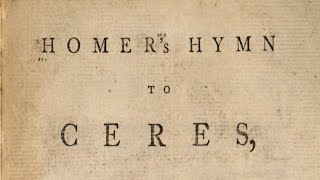 Homers Hymn to Ceres Richard Hole [upl. by Gillie]