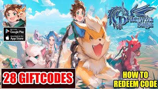 Draconia Saga amp All 28 Giftcodes  28 Redeem Codes Draconia Saga  How to Redeem Code [upl. by Josh410]