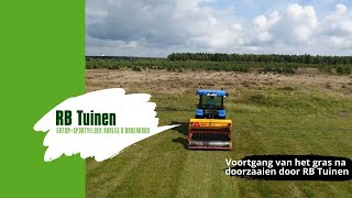 Doorzaaien van Gras  RB Tuinen [upl. by Idnis]