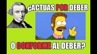 Kant clasificación de las acciones desde el punto de vista moral [upl. by Ydde]