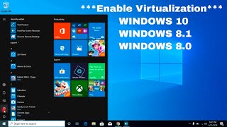 How to activate Virtualization VTx in Bios Windows 10 تفعيل خاصية [upl. by Coppins]