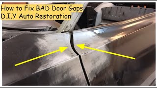 How to Fix BAD Door  Panel Gaps amp Metal Finish  DIY Auto Resoration [upl. by Helbonnah545]