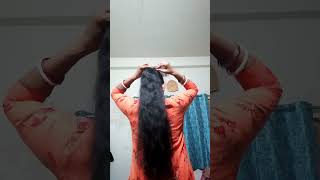 💘 easy poni hairstyle long  hair  hairstyle  shorts  YouTube shorts trending  💯 viral videos [upl. by Erl]