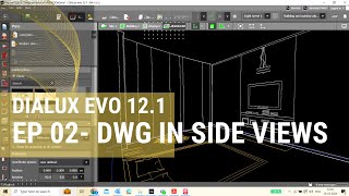 Dialux Evo 121 New Feature EP 02 Aligning Elevation DWG in Side View [upl. by Ahsiat]