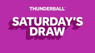 The National Lottery Thunderball draw results from Saturday 14 September 2024 [upl. by Adaran350]