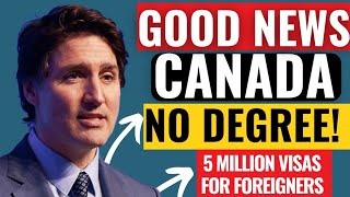 NEW CANADA Jobs With No Degree for IMMIGRANTS 2024  HighPaying Jobs in Canada  Move with Family [upl. by Yelhak679]