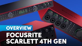 Focusrite Scarlett 16i16 18i16 and 18i20 4th Gen Audio Interfaces Overview [upl. by Taub]