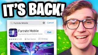 Fortnite Mobile is Returning to iOS CONFIRMED [upl. by Eugenides]