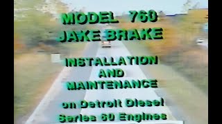 Jake Brake Model 760 Installation and maintenance on detroit Diesel Serie 60 Engines [upl. by Lynden]