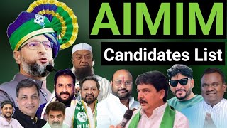 AIMIM Full Candidates List Maharashtra  WL KALAM [upl. by Robinetta117]