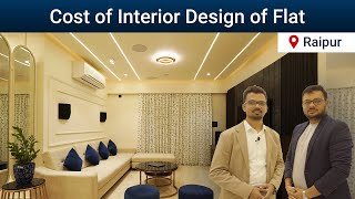 Cost of Interior Design of 3BHK Apartment at Raipur  Som Constructions  Alpha Realty [upl. by Mame256]