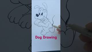 Cute Dog 🐕 🦴🐶Drawing for kids kids shorts kidsdrawing dog trend [upl. by Morehouse]