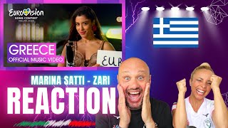 🇮🇹 Italian Reaction  Marina Satti  ZARI  Greece 🇬🇷  Official Music Video  Eurovision 2024 [upl. by Tonye770]