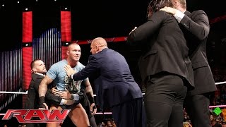 Randy Orton defies The Authority Raw October 27 2014 [upl. by Petronella952]