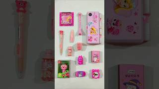 Incredible Pink Stationery Items Pencil Case Pen Sharpener 3D Eraser stationery backtoschool [upl. by Floro]