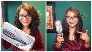 Remington Professional Style Hair Straightening Brush UNBOXING  DEMO amp REVIEW  Beautyandthecode [upl. by Ayad]