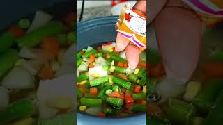 RICE COOKER MIXED VEGETABLES RICE RECIPE SHORTS [upl. by Yvor193]