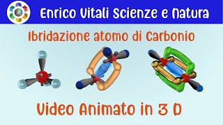 Ibridazione dellatomo di Carbonio Simulazioni ed animazioni in 3D e video in 4K UNICO [upl. by Pengelly]