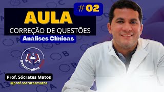 AULA 2  Correção de Questões  Análises Clínicas [upl. by Terrena]