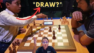 13yearold Pragg offers a draw to Hikaru Nakamura  Commentary by Sagar [upl. by Asela769]