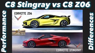 C8 Stingray vs C8 Z06 vs C7 Z06 vs C7 ZR1  Who Wins At The Track amp Strip [upl. by Erek368]