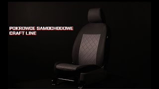 Pokrowce na siedzenia samochodowe materiałowe Craft Line prezentacja produktu PokTer [upl. by Iaht719]