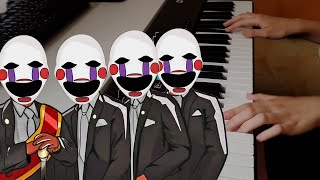 Coffin Dance Meme  Lullaby Cover  Puppet Fnaf Dance [upl. by Earahc590]