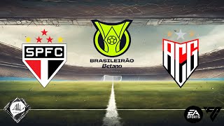 São Paulo x AtléticoGO  22 rodada Brasileirão 2024  EA FC [upl. by Doane198]