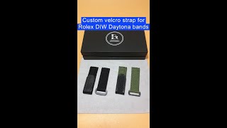 Custom velcro strap for Rolex DIW Daytona  Drwatchstrap [upl. by Skier]