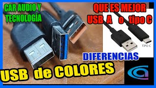 USB COLORES  MEJOR usb Aa o tipo C Cual comprar [upl. by Anderer]