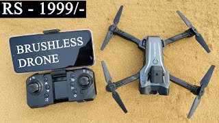 Best Dual Camera Foldable Drone With WiFi App Control amp Brushless Motor [upl. by Adnorat]