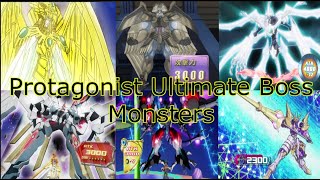 All YuGiOh Protagonist Ultimate Boss Monsters Summoning [upl. by Cirone]