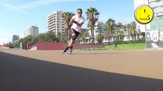 Aprender a patinar Giro impulsado con paso cruzado [upl. by Peace]