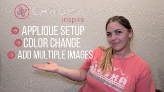 CREATING A DESIGN USING CHROMA INSPIRE  EMBROIDERY [upl. by Huxley]