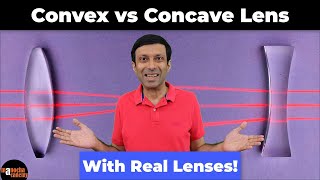 Concave and Convex Lens Experiment [upl. by Schellens]