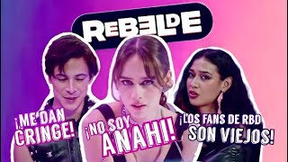 ¡Elenco de Rebelde Netflix leen los comentarios de los HATERS 🤬😱 rebeldenetflix rebelde [upl. by Adelind]