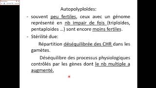 GÉNÉTIQUE II Vidéo2 Polyploïdie et Aberrations chromosomiques [upl. by Nemrac]