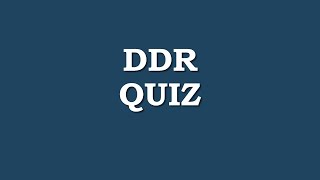 DDR Quiz allgemeinwissen [upl. by Ericka]