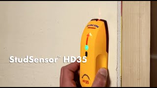 Zircon StudSensor HD35 Edge Finding Stud Finder with WireWarning Detection [upl. by Aric]