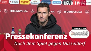 Die PK mit Miroslav Klose amp Daniel Thioune  1 FC Nürnberg  Fortuna Düsseldorf 22 [upl. by Rosaleen923]