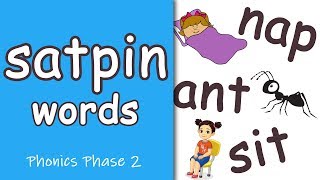 SATPIN Words  Phonics Blending [upl. by Stromberg]