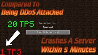 Minecrafts Most Overpowered Server Crashing Method In History Crashes A Server In Under 5 Minutes [upl. by Earej]