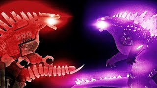 Mecha Godzilla vs Evolved Godzilla  StickNodes Animation [upl. by Ailat]