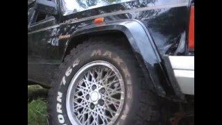 Tyre clearance Jeep XJ 31quot tyres 2quot lift [upl. by Annetta]