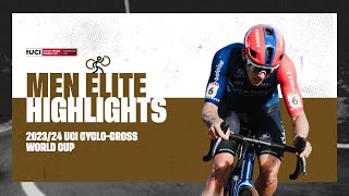 Waterloo  Men Elite Highlights  202324 UCI Cyclocross World Cup [upl. by Allimac]