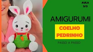 AMIGURUMI PASSO A PASSO °Coelho Pedrinho°  finalização [upl. by Dougherty]