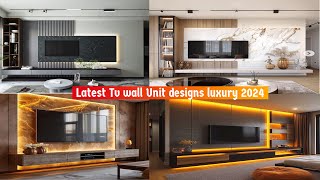 Latest Tv wall Unit designs luxury 2024Tv wall design luxury Modern tv duvari  Luxury living room [upl. by Bonnell]