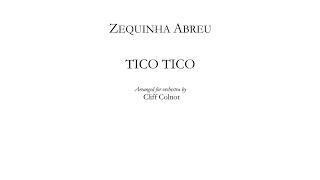 Zequinha de Abreu TicoTico no Fubá Arr Cliff Colnot Score  Audio [upl. by Vharat]