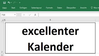 Excel 2016 TeamKalender Teil 1 Urlaubskalender für 2018 und 2019 Vorlage erstellen [upl. by Auqinahs751]