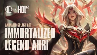 Immortalized Legend Ahri  Wallpaper Engine Animated Splash Art [upl. by Eetsud]